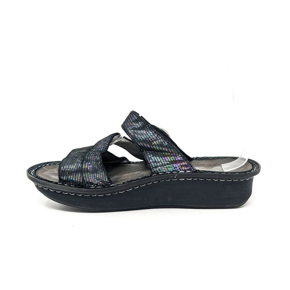 Alegria Womens 8/8.5 Colette Sandals Royals Holographic Iridescent Comfort 38 - Picture 3 of 11